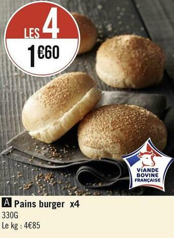 Pains burger x4