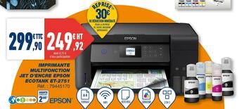 Epson imprimante multifonction jet d’encre ecotank et-2751