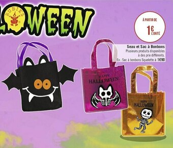 Géant Casino Seau et sac à bonbons offre