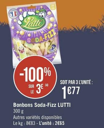 Lutti bonbons soda-fizz