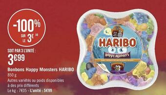 Haribo bonbons happy monsters