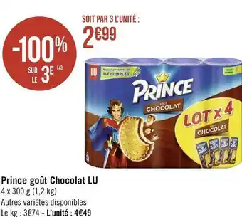 Lu prince goût chocolat