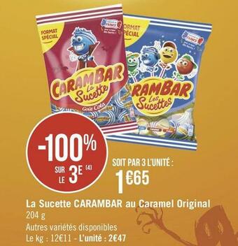 Carambar la sucette au caramel original