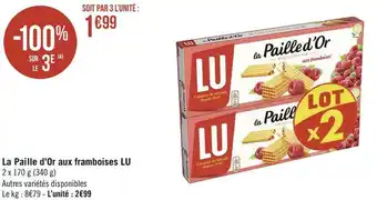 Lu la paille d’or aux framboises