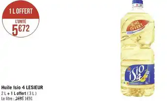 Géant Casino Lesieur huile isio 4 offre