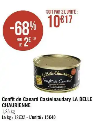 Géant Casino Masterchef confit de canard castelnaudary la belle chaurienne offre