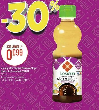 Lesieur vinaigrette légère sésame soja huile de sésame