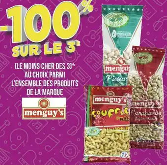 Géant Casino Menguy's bon plan sur l’ensemble des produits de la marque menguy's offre