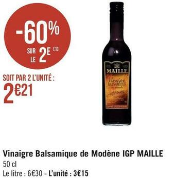 Maille vinaigre balsamique de modène igp