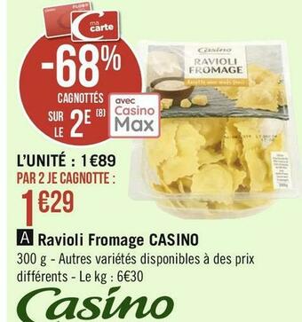 Casino ravioli fromage