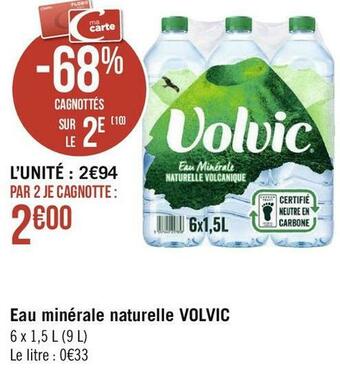 Volvic eau minérale naturelle
