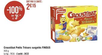 Findus croustibat petits trésors surgelés