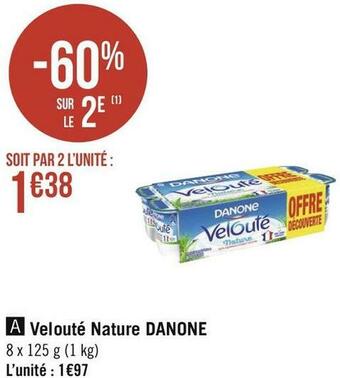 Danone velouté nature
