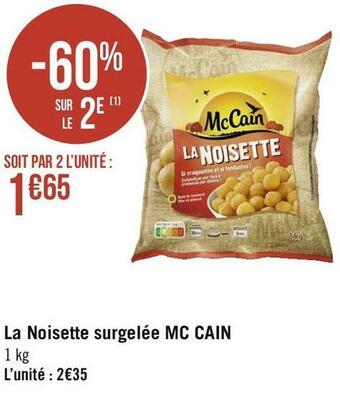 Géant Casino Mc cain la noisette surgelée offre
