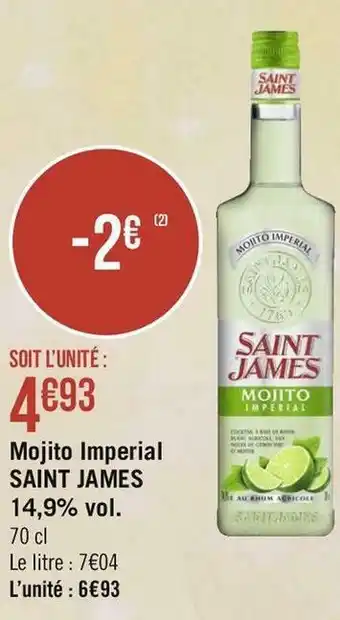 Géant Casino Saint james mojito imperial 14,9% vol. offre