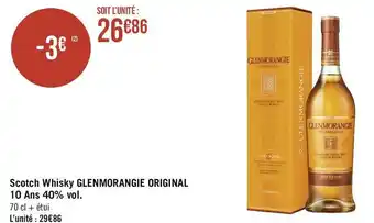 Glenmorangie original scotch whisky 10 ans 40% vol.