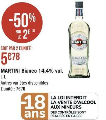 Martini martini bianco 14,4% vol.