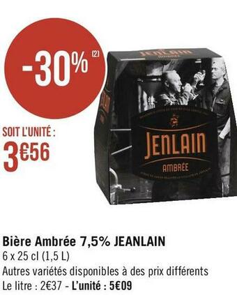 Jenlain bière ambrée 7,5%