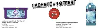 Lessive capsules envolée d’air tout en 1 dash & lenor la collection*, assouplissant concentré envolée d’air lenor la collecti