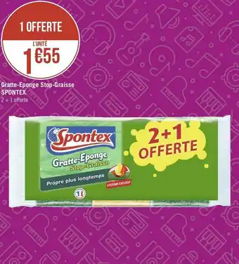 Spontex gratte-eponge stop-graisse