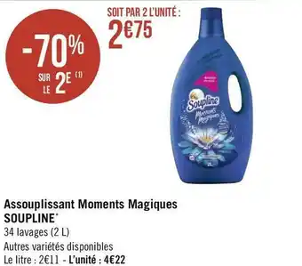 Soupline assouplissant moments magiques*