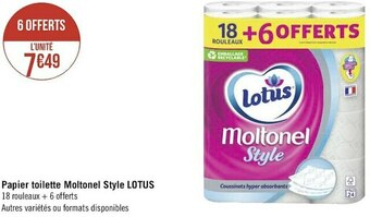 Lotus papier toilette moltonel style