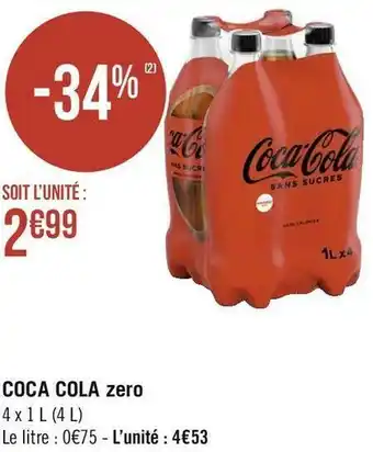 Géant Casino Coca cola coca cola zero offre