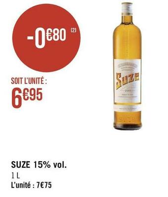 Suze suze 15% vol.