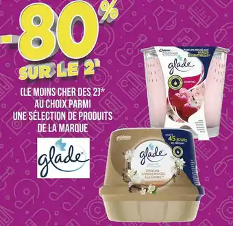 Glade bon plan sur une sélection de produits de la marque glade