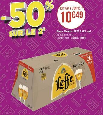 Leffe bière blonde 6.6% vol.