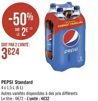Géant Casino Pepsi pepsi standard offre