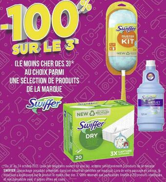 Swiffer bon plan sur une sélection de produits de la marque swiffer
