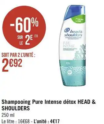 Géant Casino Head & shoulders shampooing pure intense détox offre
