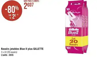 Gillette rasoirs jetables blue ii plus