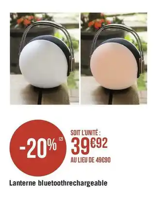 Lanterne bluetoothrechargeable