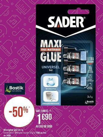 Sader maxiglue gel 3x1g