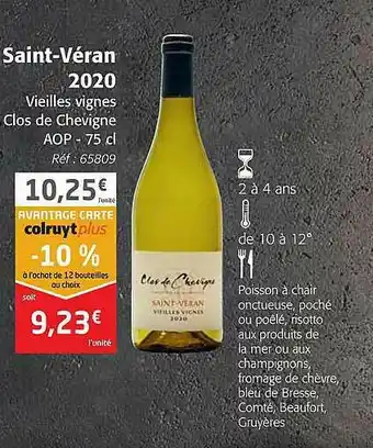 Saint-véran 2020 Vieilles Vignes Clos De Chevigne