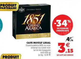 U Express Café Moulu Legal offre