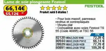 Lame de scie plongeante festool