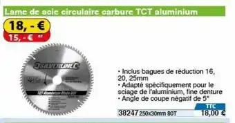 Lame de scie circulaire carbure TCT aluminium