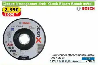 Disque à tronçonner droit Xlock expert bosch métal