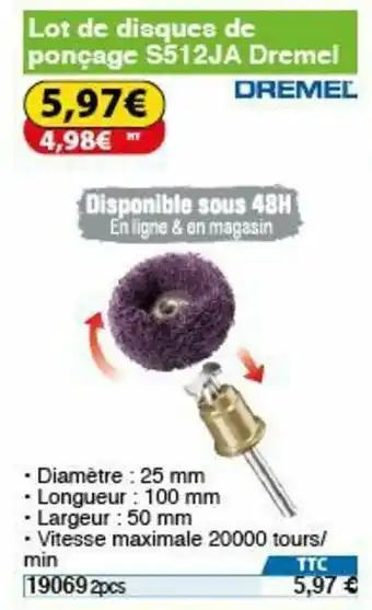 Lot de disques de ponçage