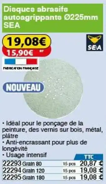 Disques abrasifs autoagrippants