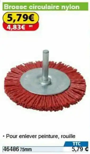 Brosse circulaire nylon