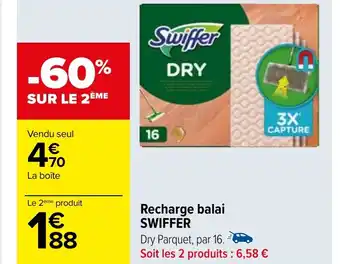 Carrefour Recharge balai SWIFFER offre