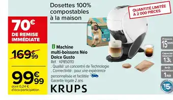 Carrefour i Machine multi-boissons Néo Dolce Gusto offre