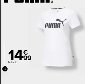 Carrefour T shirt femme puma offre