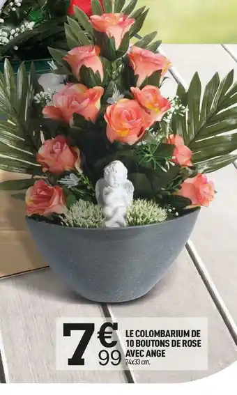 Centrakor Le colombarium de 10 boutons de rose avec ange offre