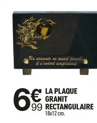 Centrakor La plaque granit rectangulaire offre