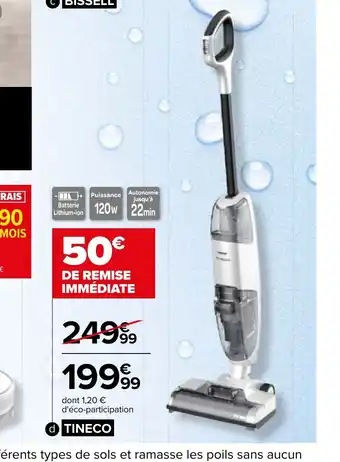 Carrefour Aspirateur Lavant sans fil offre